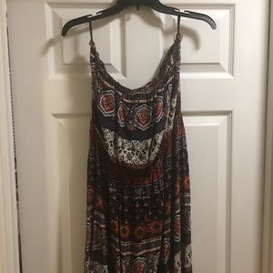 Boho strapless maxi dress lightweight and flowy